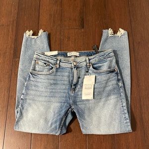 Zara skinny mid rise full length jeans